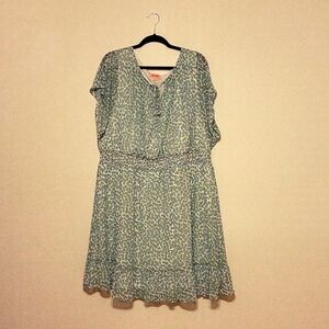 Evri Women's Short Sleeve Smocked Waist Dress